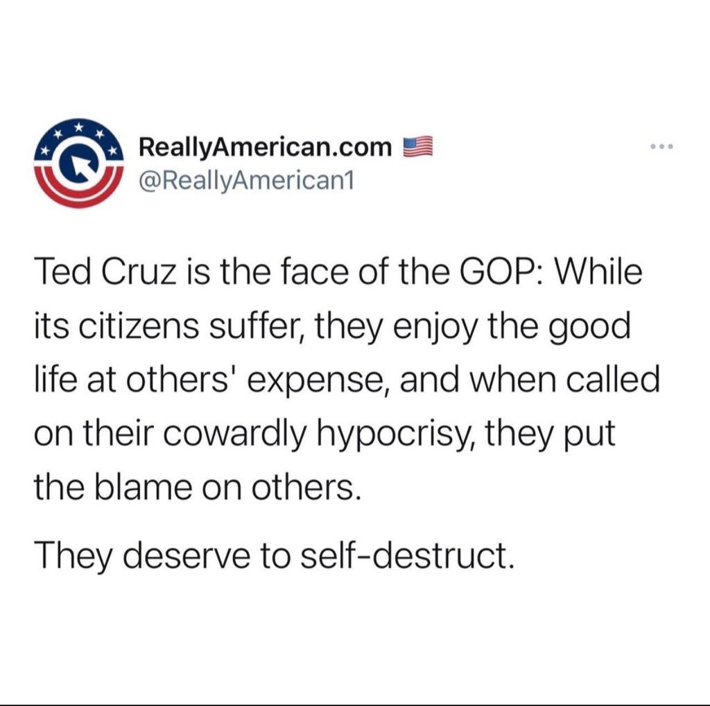 SarofimAssoc's tweet photo. Failure of Leadership:
#CruzFailedTexas #CruzResign #ERCOTFail #AbbottFailedTexas #RickPerryFailedTexas #GOPFailedTexas
#TexasBlackout #TexasFreeze #TexasStrong #LoveThyNeighborTX #LoveThyNeighbor #BeTheLight #CloseTheEmpathyGap #RepairTheBreach #AmericaOverParty #JesusOverParty https://t.co/KMUoAJ8RkG