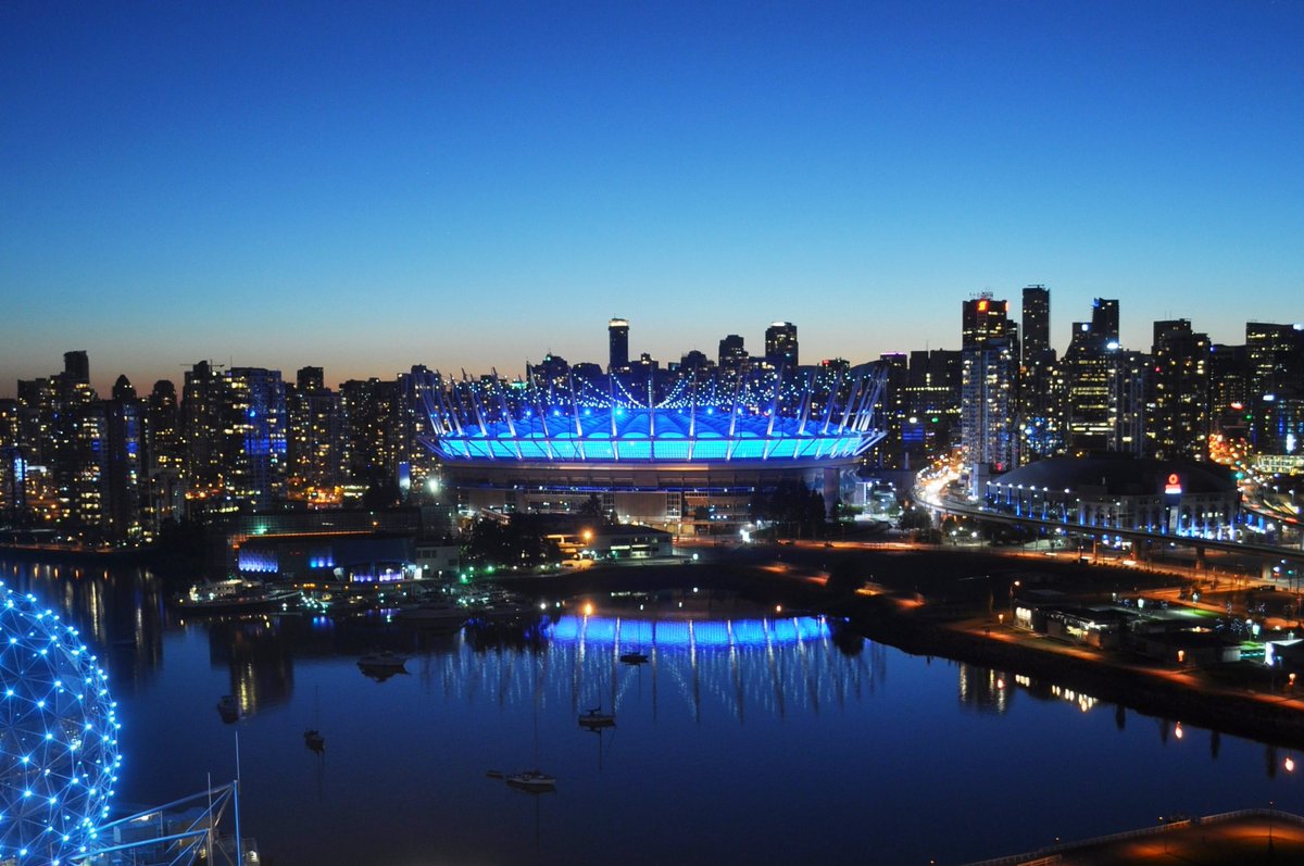 BC Place will glow blue tonight to celebrate <a href="/BCGirlGuides/">BC Girl Guides</a> and girl empowerment on #WorldThinkingDay 💙 <a href="/girlguidesofcan/">Girl Guides of Canada</a> empowers girls to take their place in the world and take action on what matters to them. To learn more, visit girlguides.ca #ShineYourGuidingLight