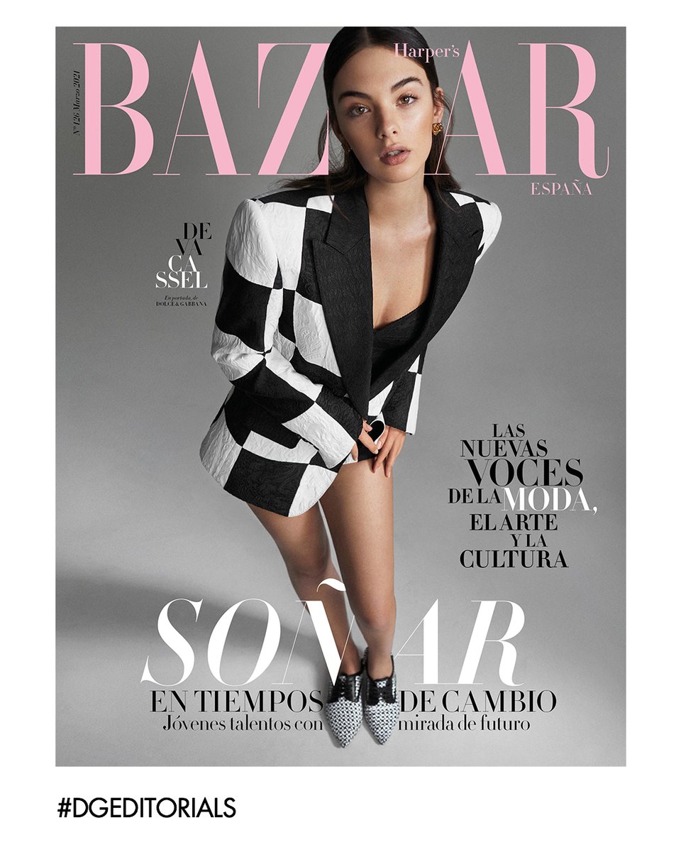 dolcegabbana's tweet photo. Deva Cassel is featured wearing #DolceGabbana looks for the March issue of @harpersbazaarES.
The looks include various #DGSS21 outfits, necklaces from the #DGAlphabetCollection and a satin bustier bodysuit.
#DGEditorials https://t.co/ysDXAiJAcC