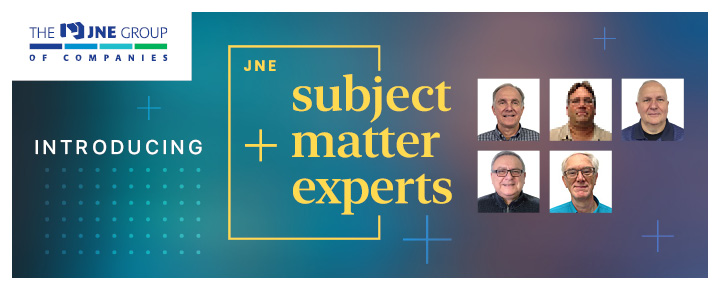 TheJNEGroup's tweet photo. The JNE Group is proud to introduce Peter Banevicius, Al Brown, John Campbell, Al La Torre, and David Schwemmer as our new #SubjectMatterExperts (SMEs).

Please join us in recognizing these individuals for their achievement!

https://t.co/PIQd7jzrQa

#EngineeringSuccess https://t.co/8ZsZit0jHq