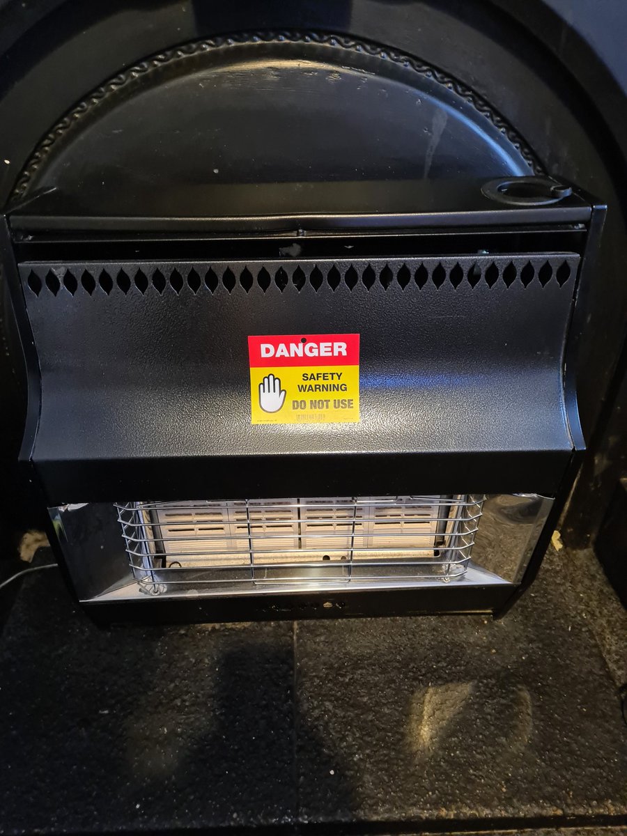ZebraPSLtd's tweet photo. "Fire was awfully drafty" .. Goodbye fire... @GasSafeRegister #gassafe https://t.co/4hNnMnnYNu