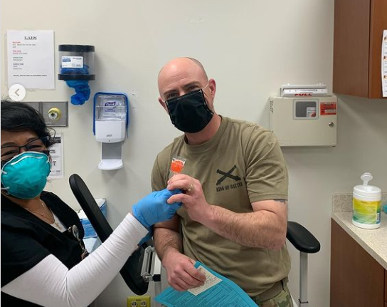 USArmyFortSill's tweet photo. Shout out to @Reynolds_AHC for giving @6_fires, @7Fires3, @redleg6_kob and @CSM_Mac their second doses of the COVID-19 vaccination! We highly encourage you to get yours when the chance comes!
@TRADOC @PaulFunk2 @usacac @TradocDCG https://t.co/dN84IWTdql