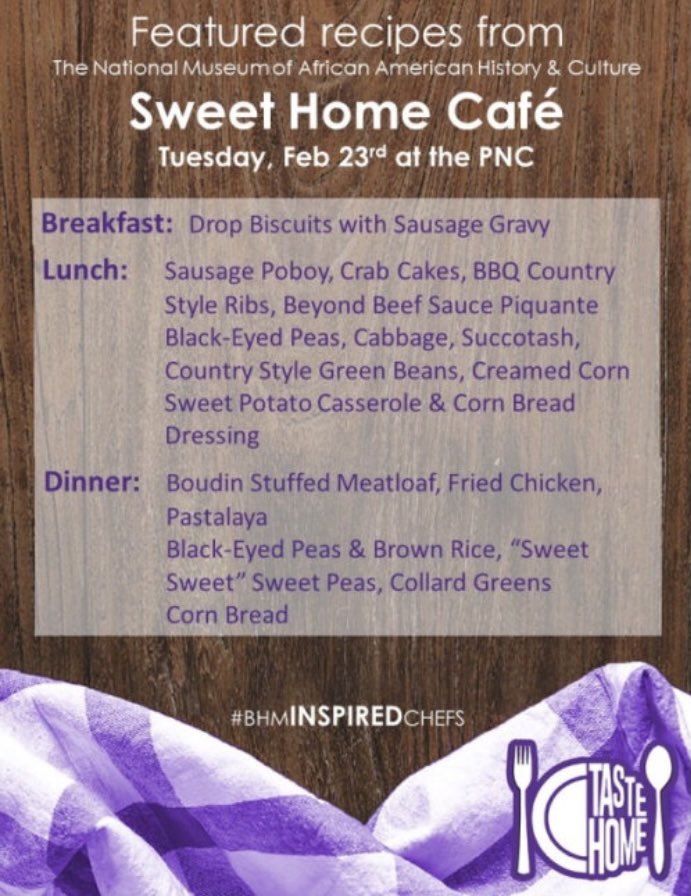 Traditionally, “Taste of Home” is about chefs interacting with LSU student-athletes and building recipes based off the athletes’ families, but for this Black History Month, the PNC wanted to celebrate the chefs. 

Here’s a taste of Black History Month!

🐅 bit.ly/3aAPTgL