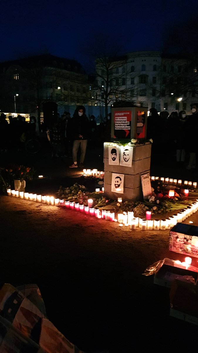 Wir sind richtig überwältigt von den Gedenkkundgebungen heute! 
Das hat uns Kraft und Zuversicht für den weiteren Kampf gegen die rassistischen Zustände in Almanya gegeben.
Bis morgen 14:00 auf der antifaschistischen Demo am S-Bahnhof Hermannstraße ✊🏽