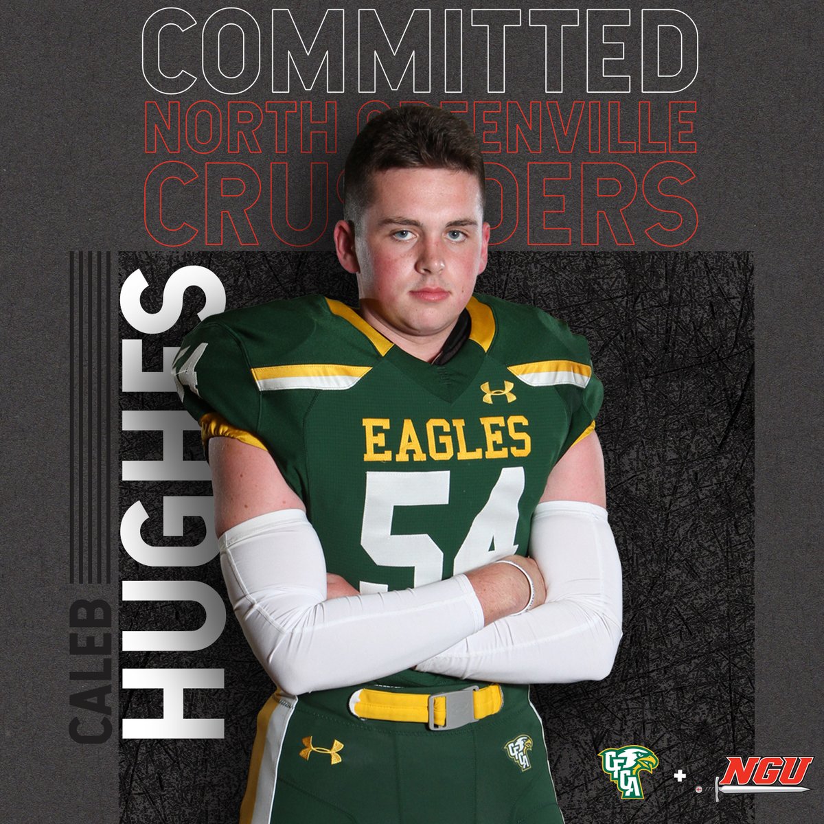Congratulations <a href="/Chughes_0/">Caleb Hughes</a> on your commitment.  <a href="/NGUFootball1/">North Greenville Football</a> and <a href="/Antonio_Wilc/">Antonio Wilcox</a>  you are getting a beast!