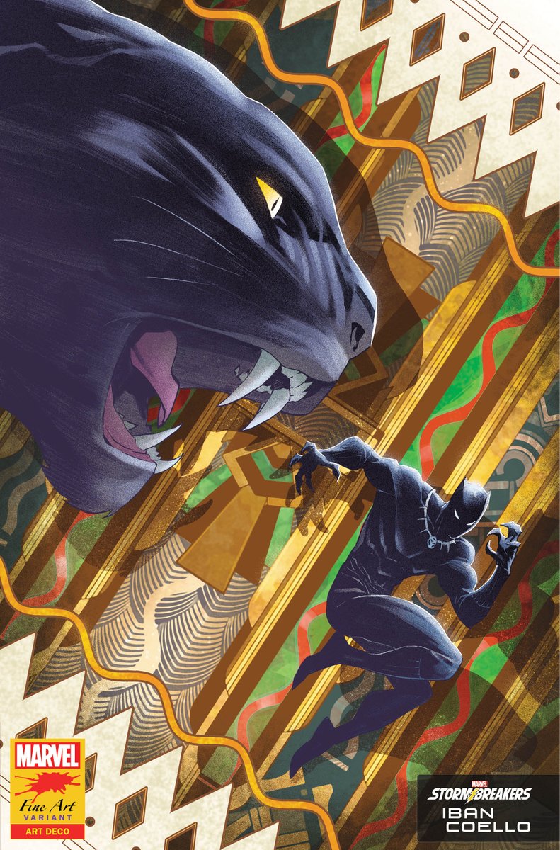 theblackpanther's tweet photo. Paying homage to famous art movements in history, the #MarvelStormbreakers unleash their extraordinary talents in new "Black Panther" #25 Fine Arts variant covers! Read more here: https://t.co/O1WeFtuTtB (2/2) https://t.co/gWUo5zW9EZ