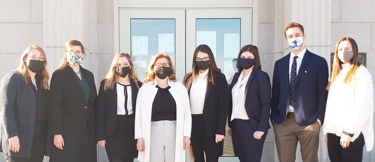 KerriFroc's tweet photo. I am just so proud of this group @UNBLaw at the #wilsonmoot. It's such a privilege to coach this group of talented, hard working students. Nicole Pelletier, @ohanleyjk, Sarah McCallum, Edouard McIntyre and Margaret Rondot. With co-coaches Caitlin Gallant & Dominique Goguen https://t.co/IG6wacbR8s