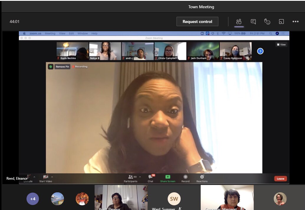 HBWProgram's tweet photo. A big #lovehb thank you to @KizzyPhD Dr. Kizzmekia Corbett, @nihaid immunologist &amp; co-developer of the @moderna_tx COVID-19 vaccine, for speaking w our students &amp; staff today. As a kid, thought science was cool and fun. Her advice: be empathic. #BHM  #MakingHistory @Nekya_HB https://t.co/yNOdyu9tFY