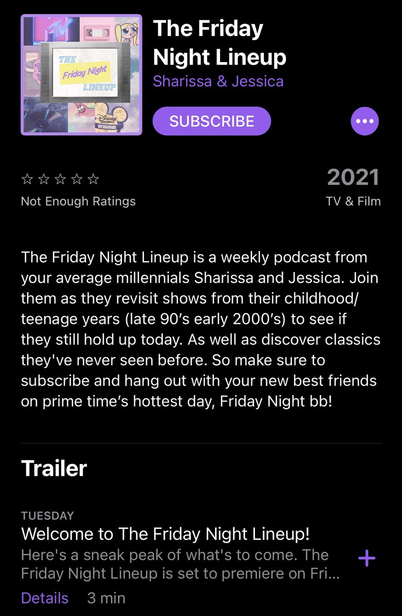 TFNL_pod's tweet photo. The Friday Night Lineup will be premiering on Friday February 26th!! But for now check out our trailer on Spotify or Apple Podcast. Or the exclusive/bonus version on your YouTube channel 👀 (spoiler alert: there’s bloopers)!!

https://t.co/F8XhwZbmFW https://t.co/fGbyOhYfjx