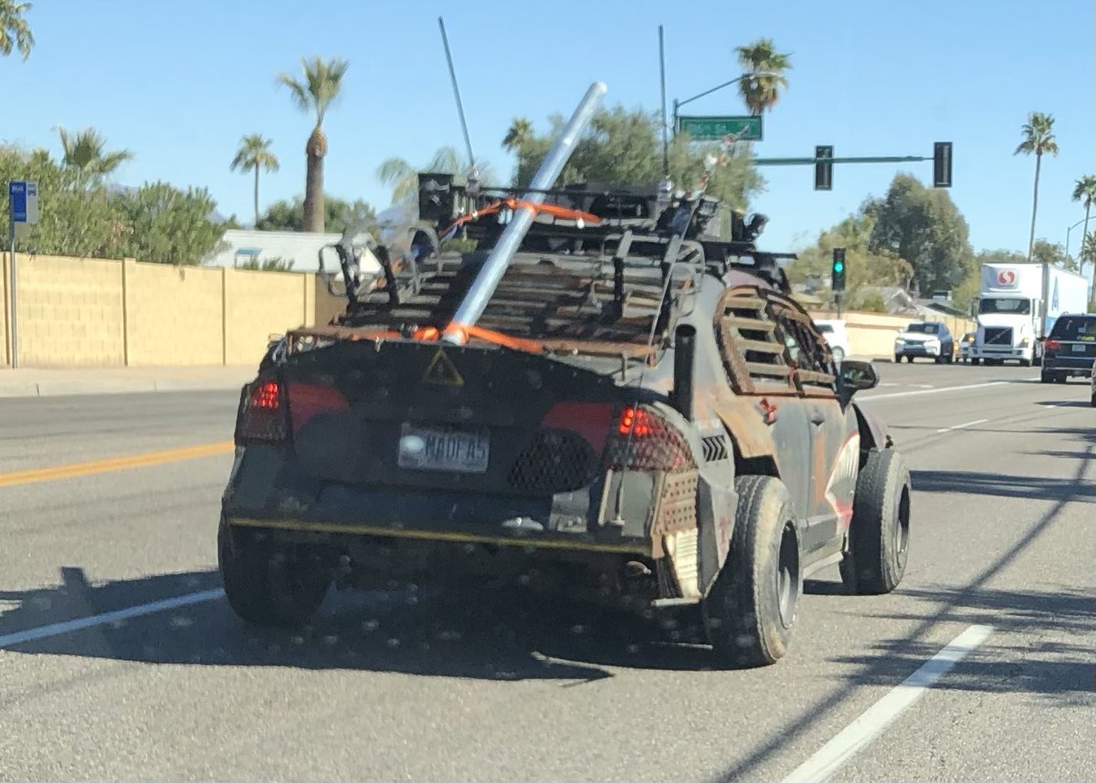 I think Mad Max’s Son moved to Phoenix with his battle hardened street racer #madmax