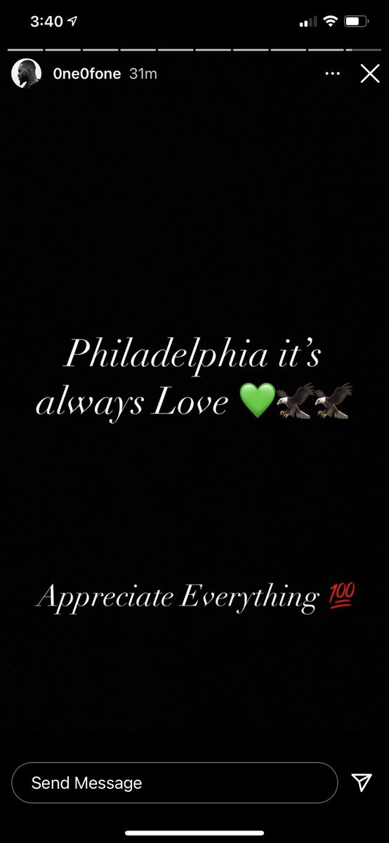 DeSean Jackson posts on his Instagram story that he’s looking forward to his next chapter and thanks Philadelphia. He’s in the final year of his contract and Philly would create about $5.8M with a release.