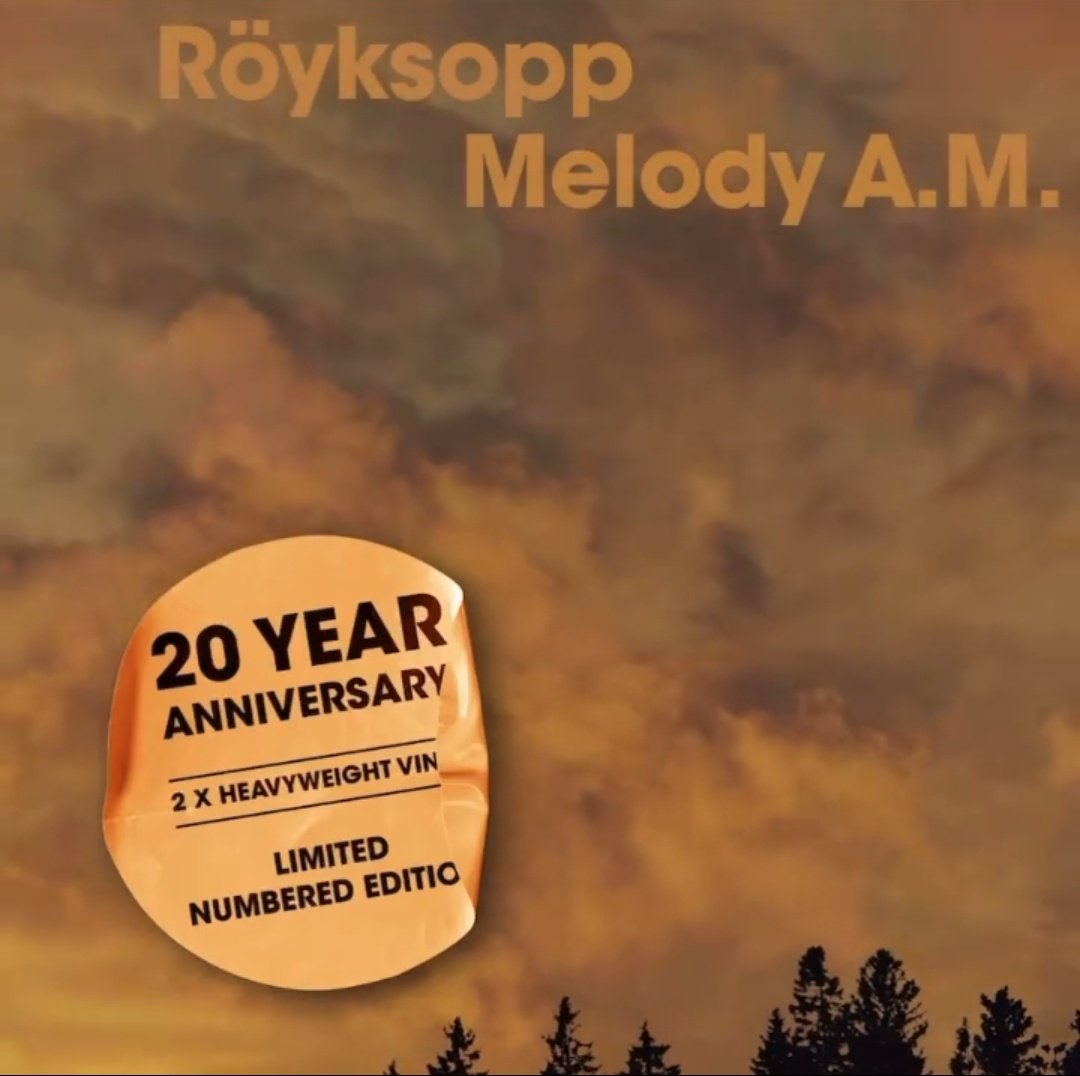 cesarmoz's tweet photo. QUE HERMOSO!!!
20 AÑOS DE #MelodyAM
 @royksopp https://t.co/nQXojK8D8v