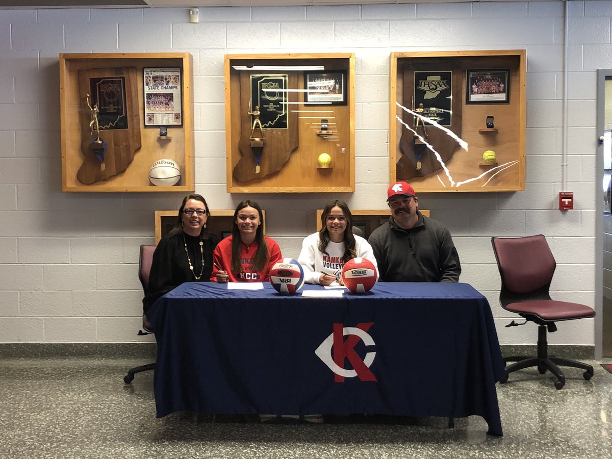 We are so proud of <a href="/madd_isonn/">Madi🥀</a> &amp; <a href="/tayrodaa/">taylor rodabaugh</a> for signing with Kankakee Community College this morning. We can’t wait to watch you play at the next level!!