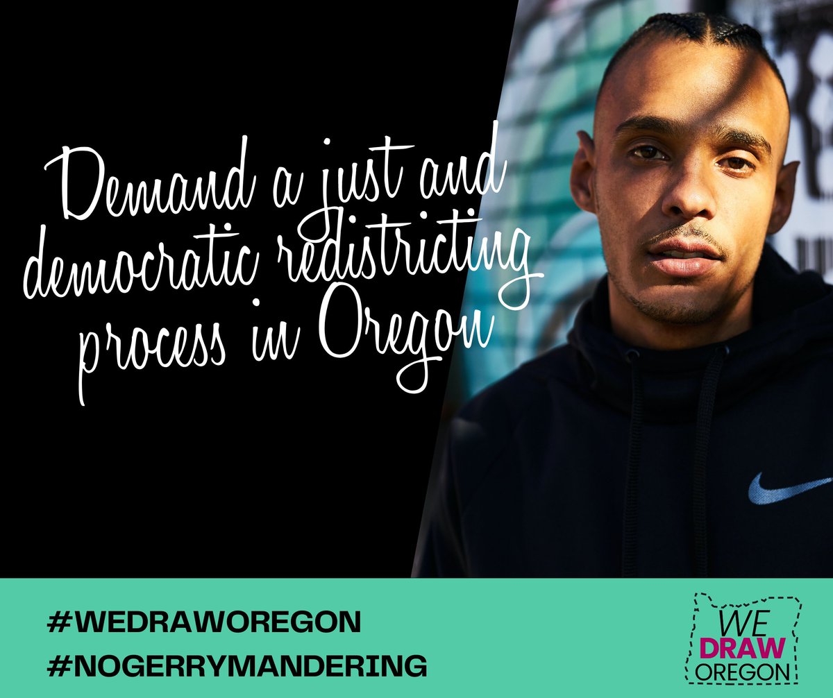 We Draw Oregon is thrilled to launch our social channels! Join WDO as we demand a just and democratic redistricting process in Oregon! 
#WeDrawOregon 
#WeMap
#NOGerrymandering