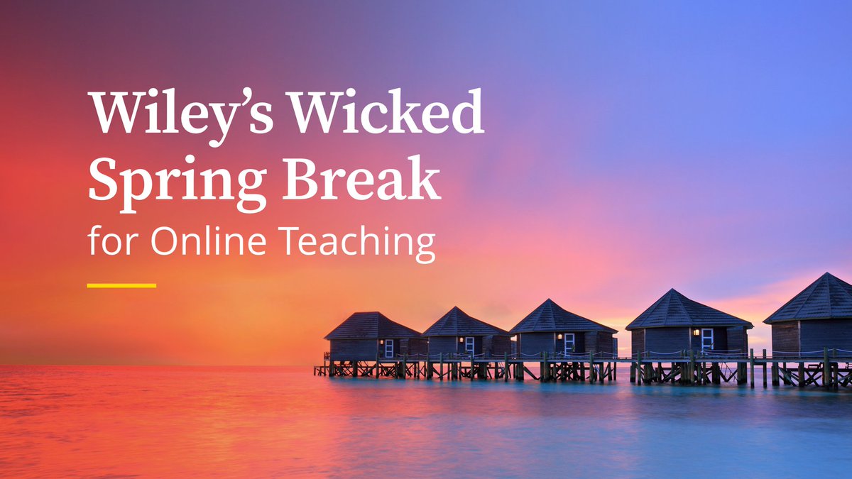 StephanBourget's tweet photo. Join me at Wiley's Wicked Spring Break where instructors will come together to solve the most wicked problems in Higher Education. Register here https://t.co/D1NKon3JOP &amp; learn more about the unconference format for the event https://t.co/FrKqSksfkR https://t.co/2JzXWnlh3L https://t.co/XqefA4XOge
