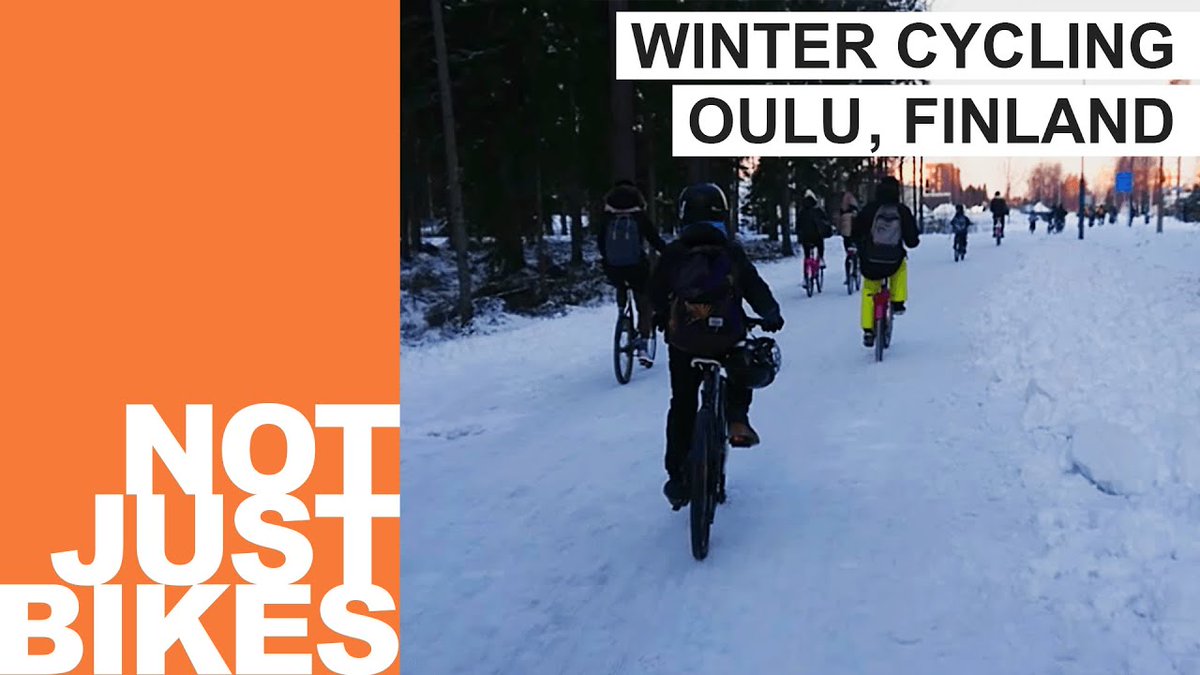 Many Canadians see the cold and snow as a fundamental barrier to year-round cycling. But one city, Oulu in Finland, with winter weather worse than most Canadian cities, shows that winter cycling has nothing to do with the weather.

youtube.com/watch?v=Uhx-26…