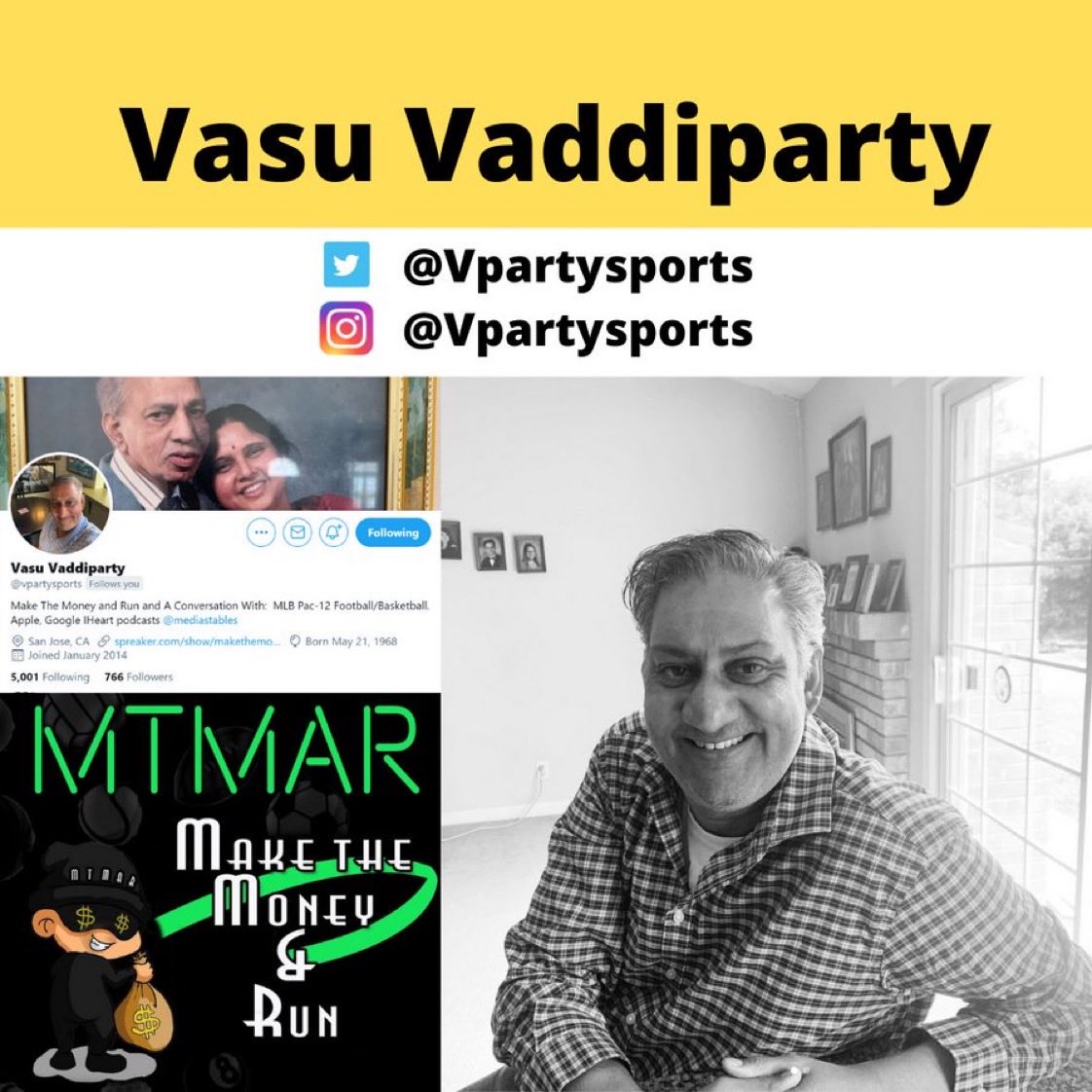 vpartysports's tweet image. 👑👑7⃣TH CONTESTANT👑👑

Our final contestant is @vpartysports sports handicapper and host of Make The Money and Run. Vasu comes into this competition with tons of sports betting experience 

How do you think Vasu will fair in this #KingCapperContest?

#GreatFansCover #VigIt