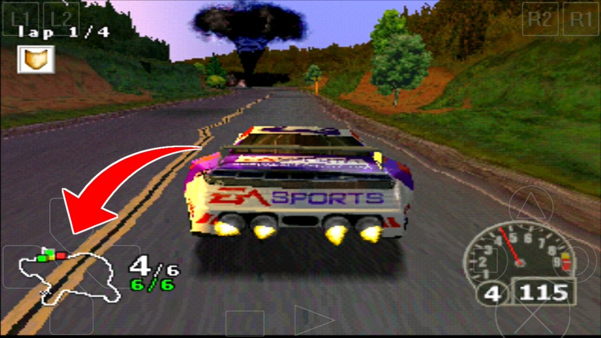 Maroid3's tweet photo. #segredogigatonico curiosidadezinha que eu nunca tinha notado que nessa fase do porquinho do jogo nascar Rumble o formato da pista tmb é de porquinho https://t.co/0iHdcdewlx