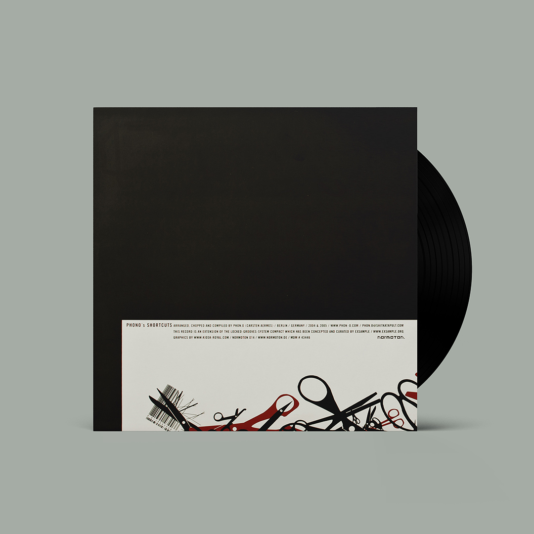 CarstenAermes's tweet photo. Record sleeve design for » @phon_o ’s Shortcuts« EP incl. 100 locked grooves. Released by #normoton in 2005.

#recordsleevedesign #graphicdesign #carstenaermes #shitkatapult #sleevedesign #grafikdesign #gestaltung #recordcoverdesign #kioskroyal #lockedgrooves #vinyl #phono https://t.co/zp8B2eBFtP