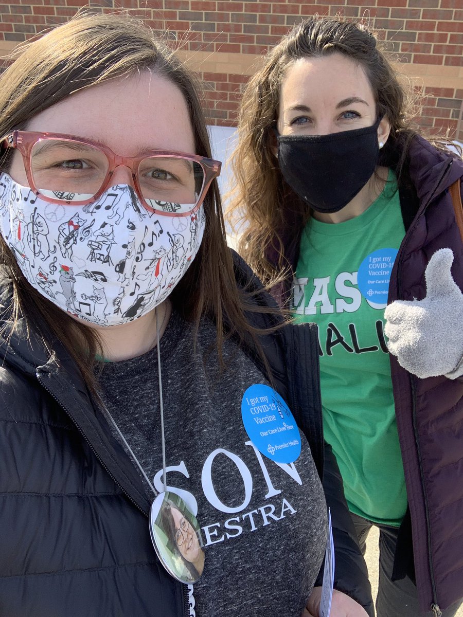 Thank you, <a href="/GovMikeDeWine/">Governor Mike DeWine</a> &amp; <a href="/MasonSchools/">Mason City Schools</a> for getting our staff vaccinated today! <a href="/MrsBakhitOrch/">Mrs. Bakhit</a> #MIStrong #MasonMoment
