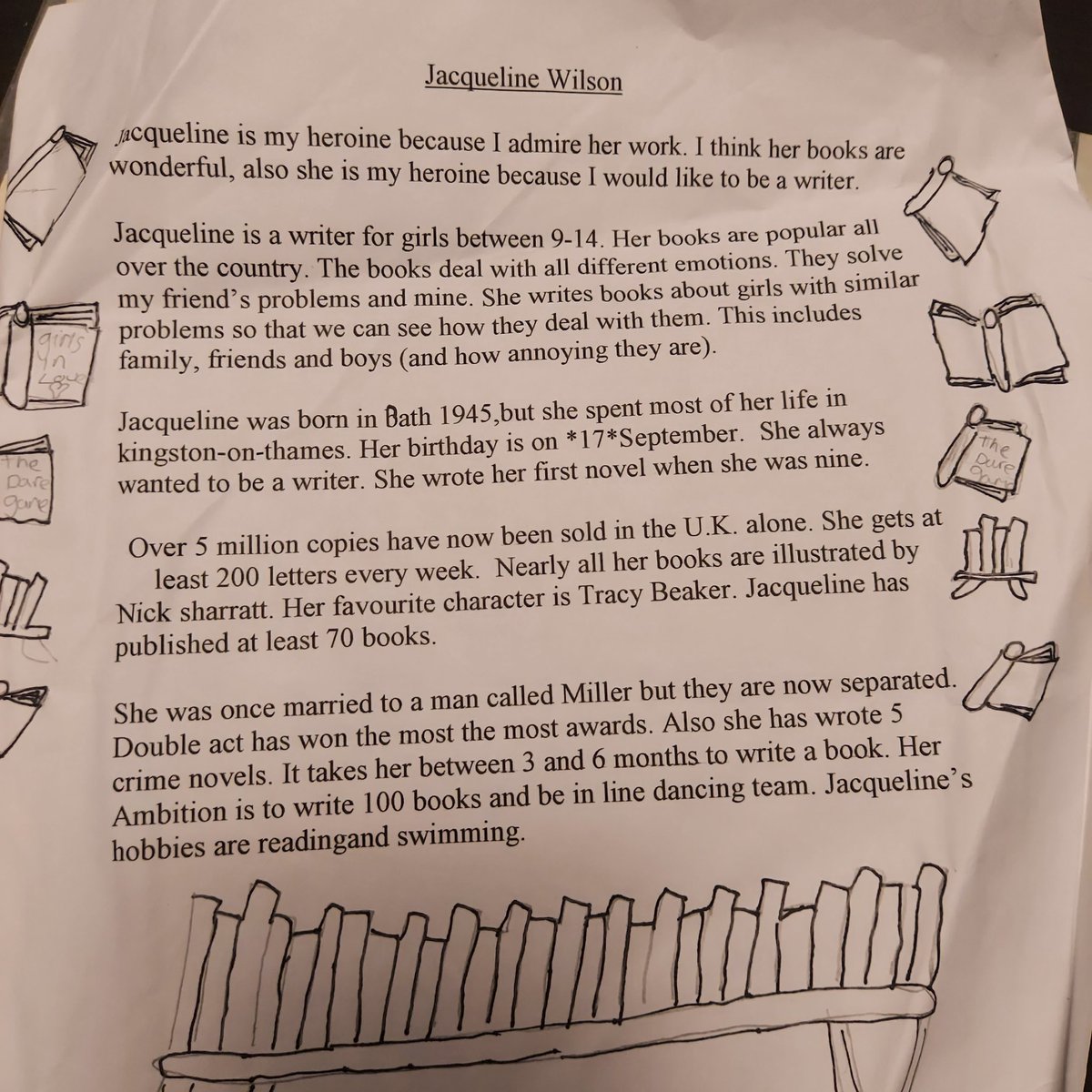 PinkStarryPants's tweet photo. @FansofJWilson Having a sort out and found this... I think I wrote it around 2001/2002 😄 https://t.co/3JHXglBetB