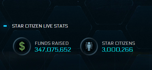 ATMOesports's tweet photo. Congrats @RobertsSpaceInd on achieving over 3million Citizens!

Welcome to all the new members of the #StarCitizen universe. https://t.co/FWJ90652TE