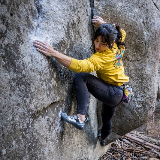 Scarpa North America on X: Sending you weekend send vibes…as long as your  rock is not snow covered from this frigid week! Nina Williams, in the Drago  LV, climbs at Camp Dick
