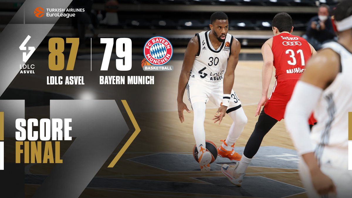 EuroLeague – L’ASVEL mette la quinta e la vince due volte, il Bayern cade all’Astroballe