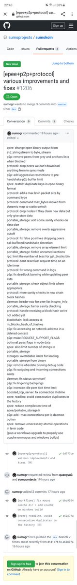 poorbutlegit's tweet photo. And that, my friends, is how an active projects git looks like.

If you are looking for a decent #privacycoin, look no further.

$SUMO #SUMOKOIN #GITHUB #devsatwork #cryptocurrency $xmr $loki #PrivacyAware #crypto #anon #DeFi #fintech $btc #bitcoin #altcoins https://t.co/QSIzJO9Sl7