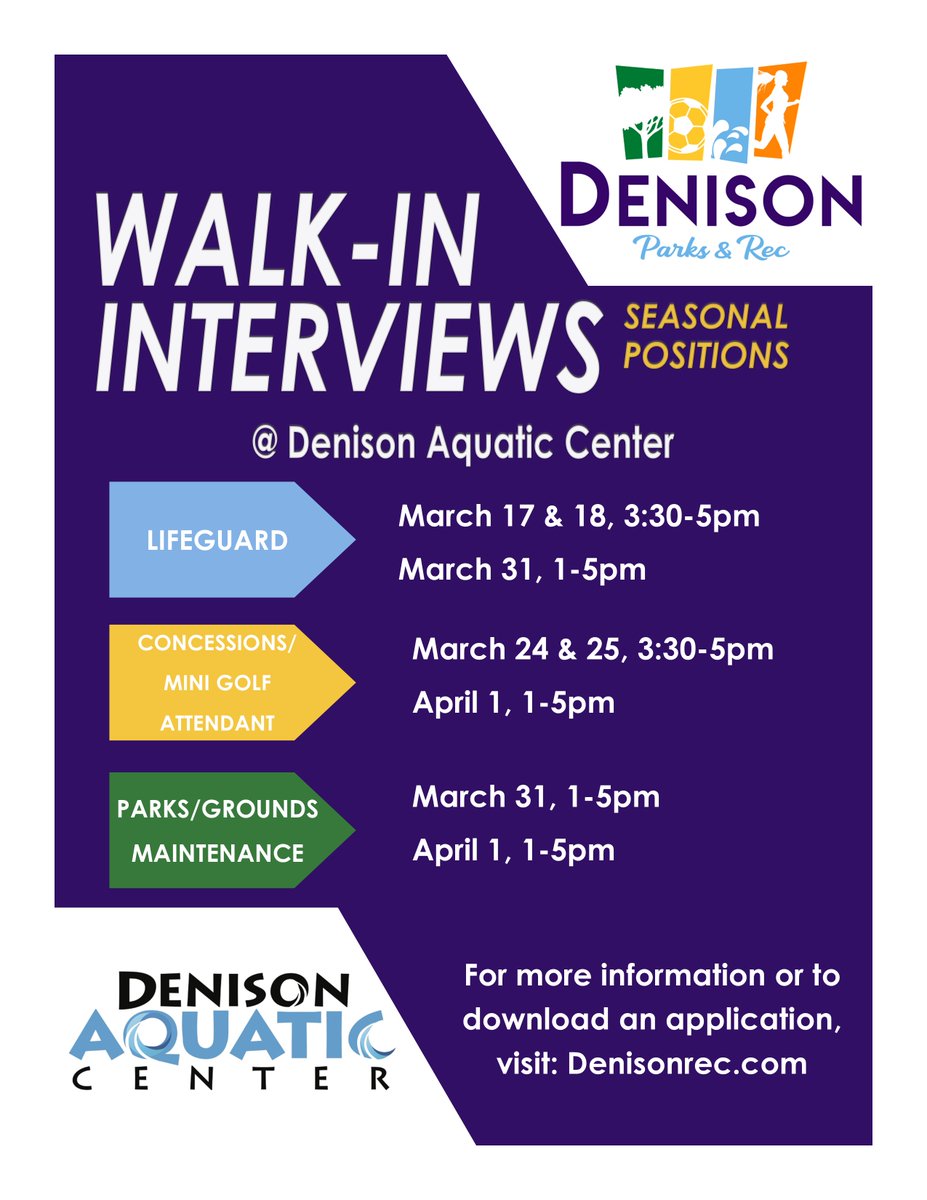 Denison,IA Parks & Rec tweet media