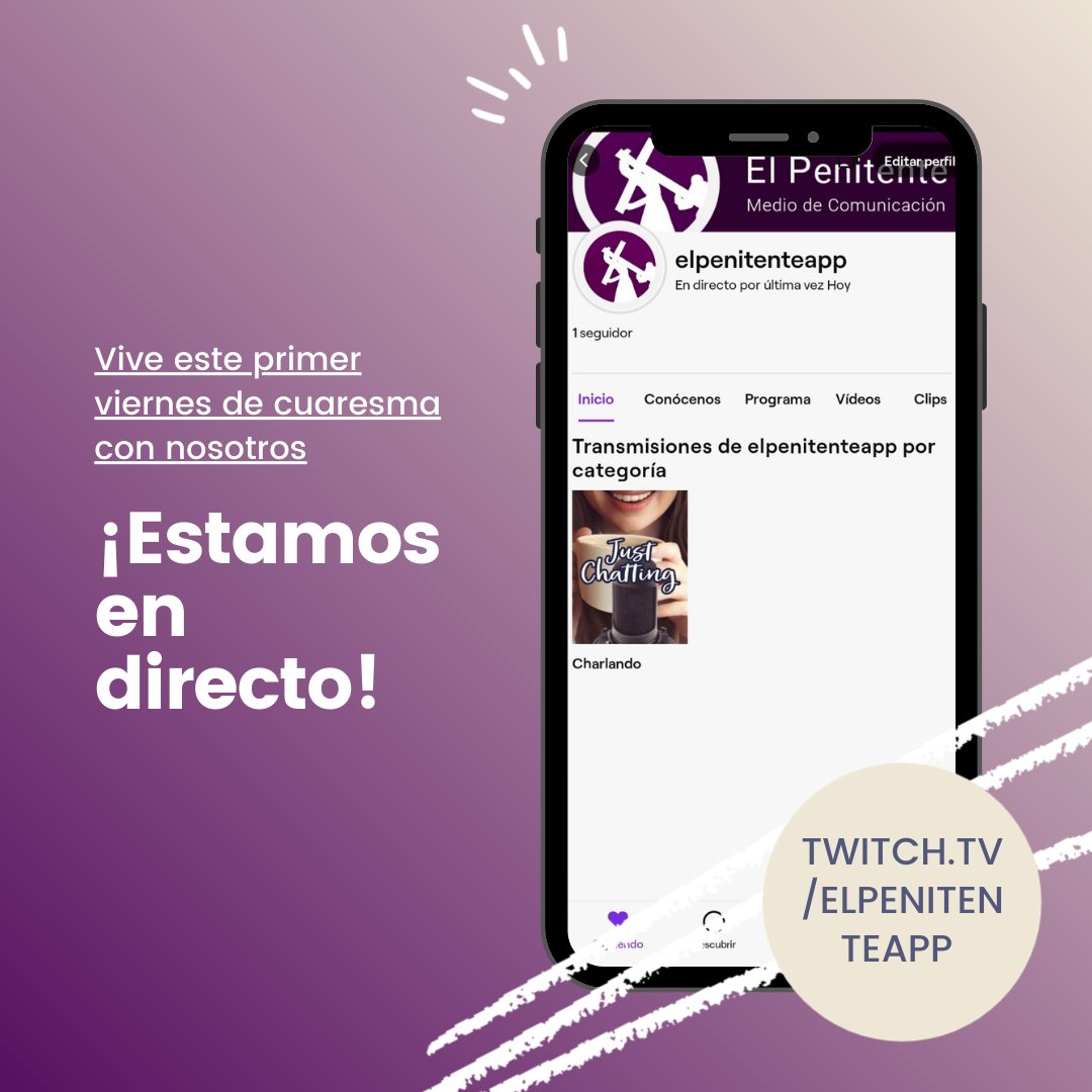 ElPenitente's tweet photo. ¡Iniciamos un nuevo programa en directo! 📲 https://t.co/sQfkddP1AM https://t.co/dUVlkszQ6x