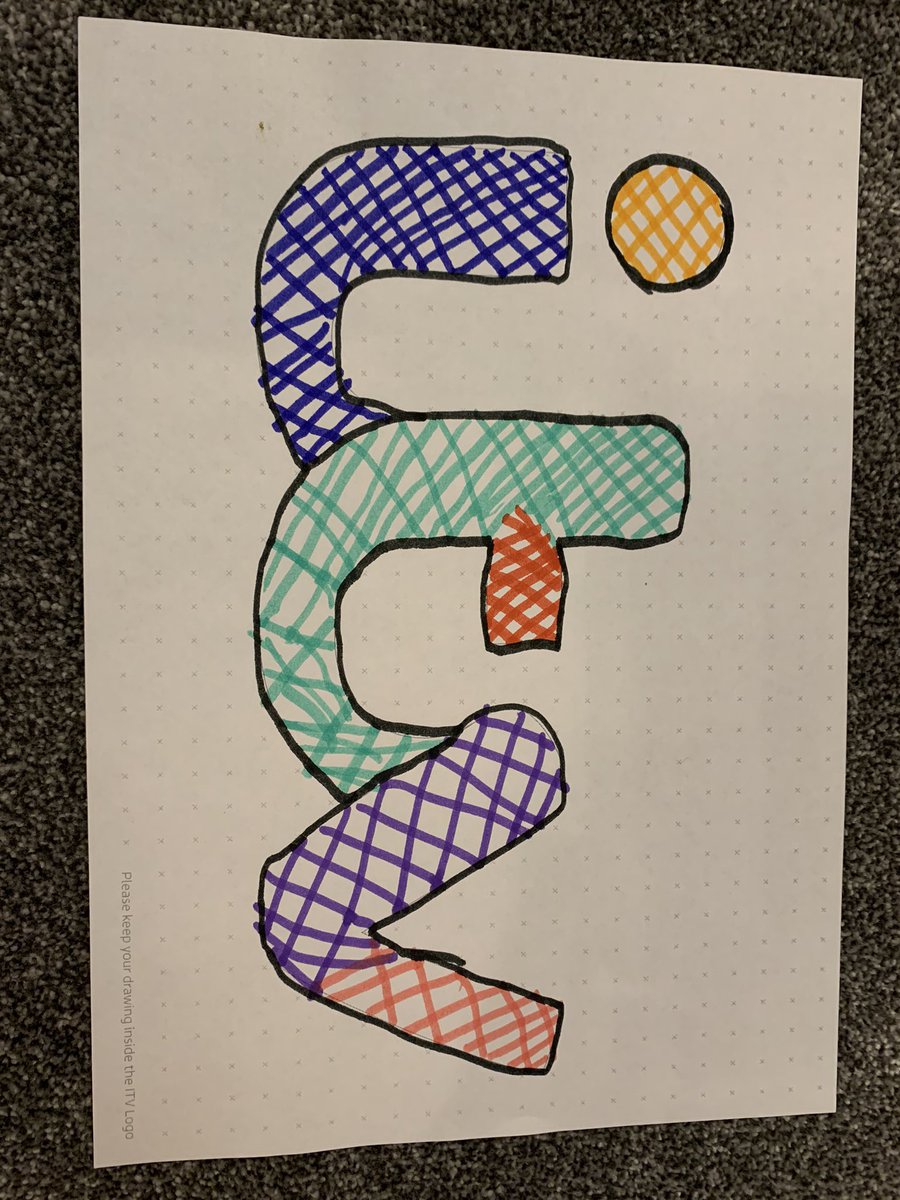 Phantompratty's tweet photo. @ITV here are my daughter Annie's logo designs. We hope you like them #ITVKidsCreate https://t.co/FuOswQJWrS