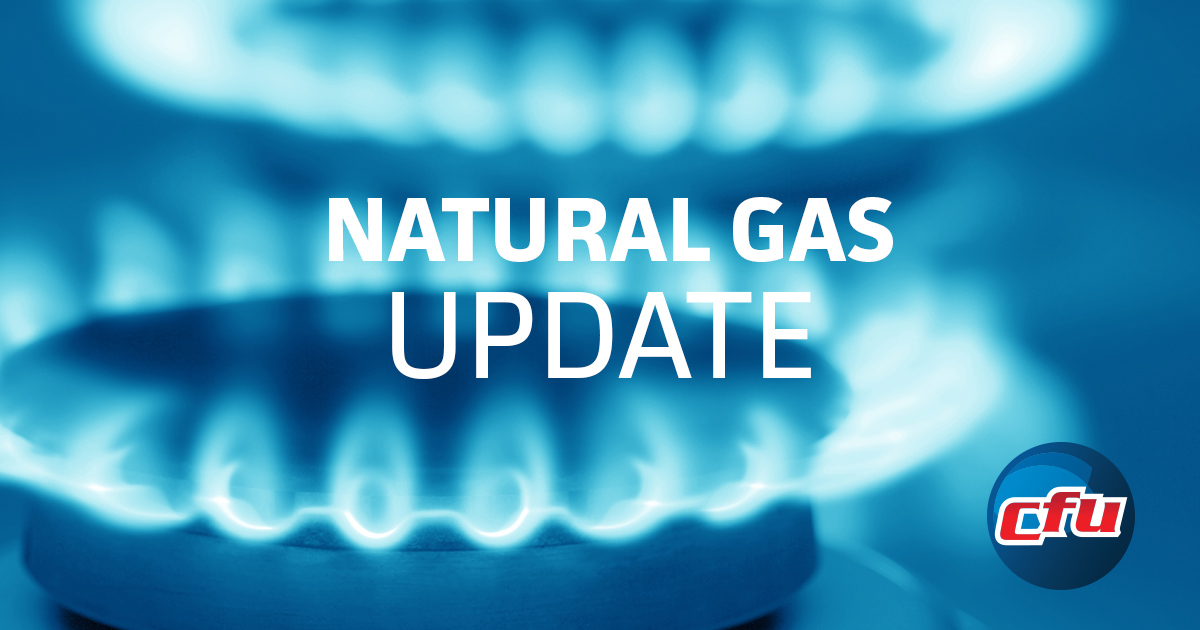 Thank you for your help conserving natural gas this week. CFU appreciates the efforts customers made to make energy smart changes and help our community.

The natural gas market has stabilized and extra gas conservation is no longer needed. More info at: cfu.net/alert