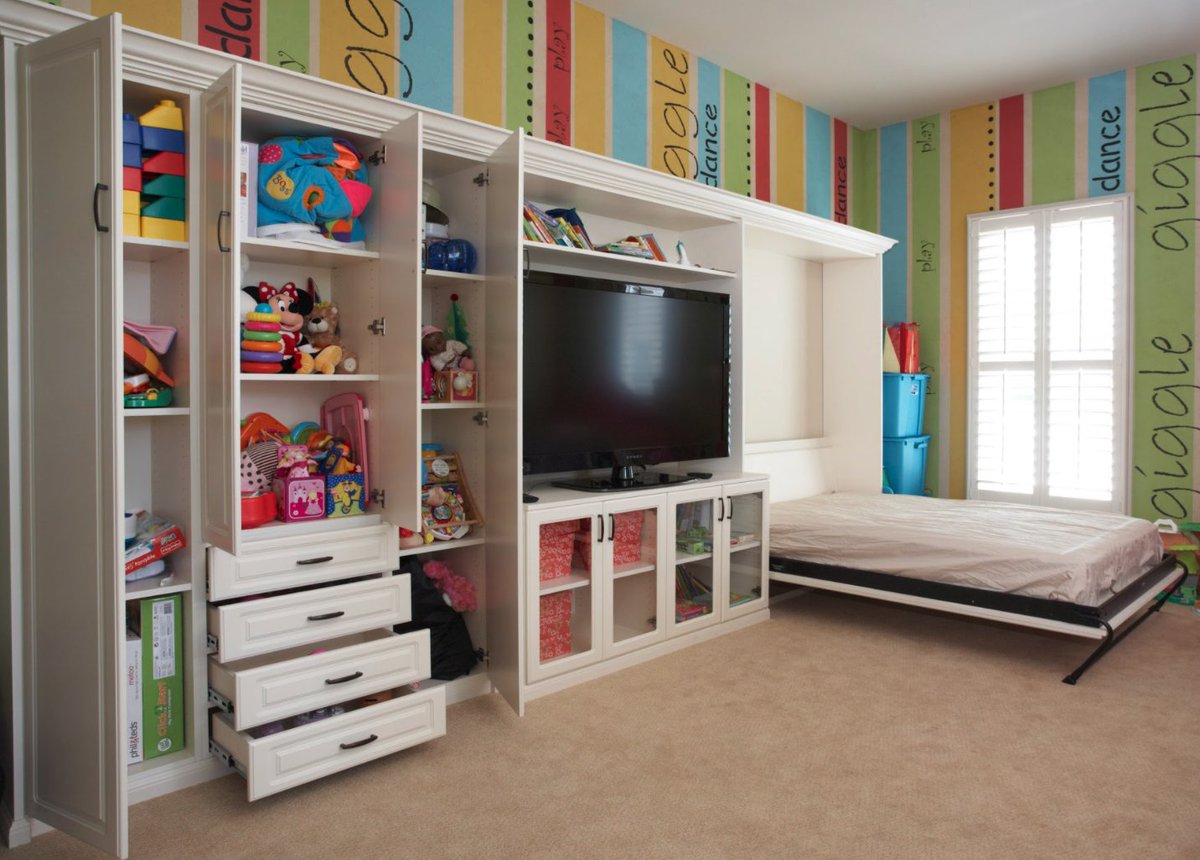 murphywallbeds's tweet photo. Living in a tight space with tiny tots? Pop a #MurphyBed into the kids bedroom and instantly create a hybrid room they'll love!  https://t.co/GFHj3xuArr https://t.co/i4Nu0Ha7WY