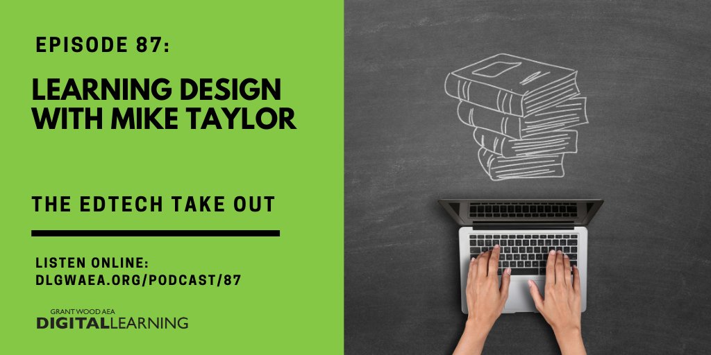 DLGWAEA's tweet photo. On the new episode of the #EdtechTakeOut we talk to @tmiket about #LearningDesign and how he curates content for his amazing newsletter!
Link: https://t.co/PGUBJ9lW8h
#edtech #edtechchat #edapps #iaedchat #iowatl #GWAEAlibs https://t.co/XouAzBrjFW