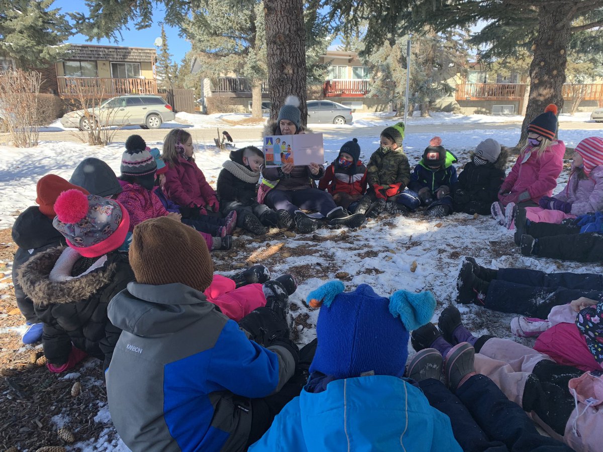 WDSKPearson's tweet photo. Connecting with ourselves, this place and each other. Sharing circle and land acknowledgement in Kinder. #LandBasedEd #getoutdoors @wdsprincipal @CbeArea1 https://t.co/ErRv3PeD5O