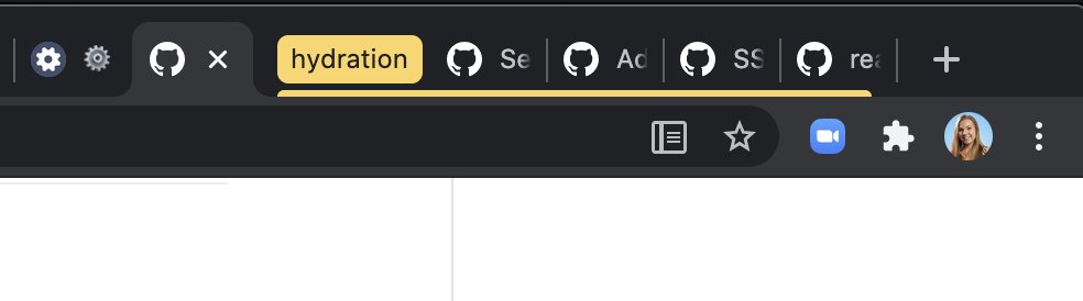 RachelWebDev's tweet image. Hellllo color-coded Chrome tab groups. Where have you been all my life??