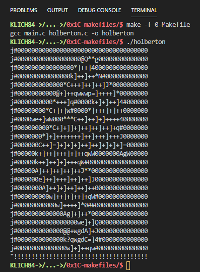 usuga_martinez's tweet image. Aprendiendo Makefiles, primer programa. 
@HolbertonCOL
#Cisfun
#100DaysOfCode 
#learning