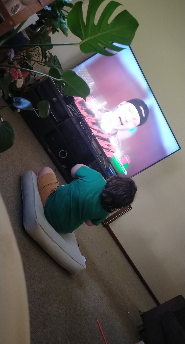 Emma45872653's tweet photo. Any chance he gets he's watching Unspeakable 😂 https://t.co/02JIidh7Kc