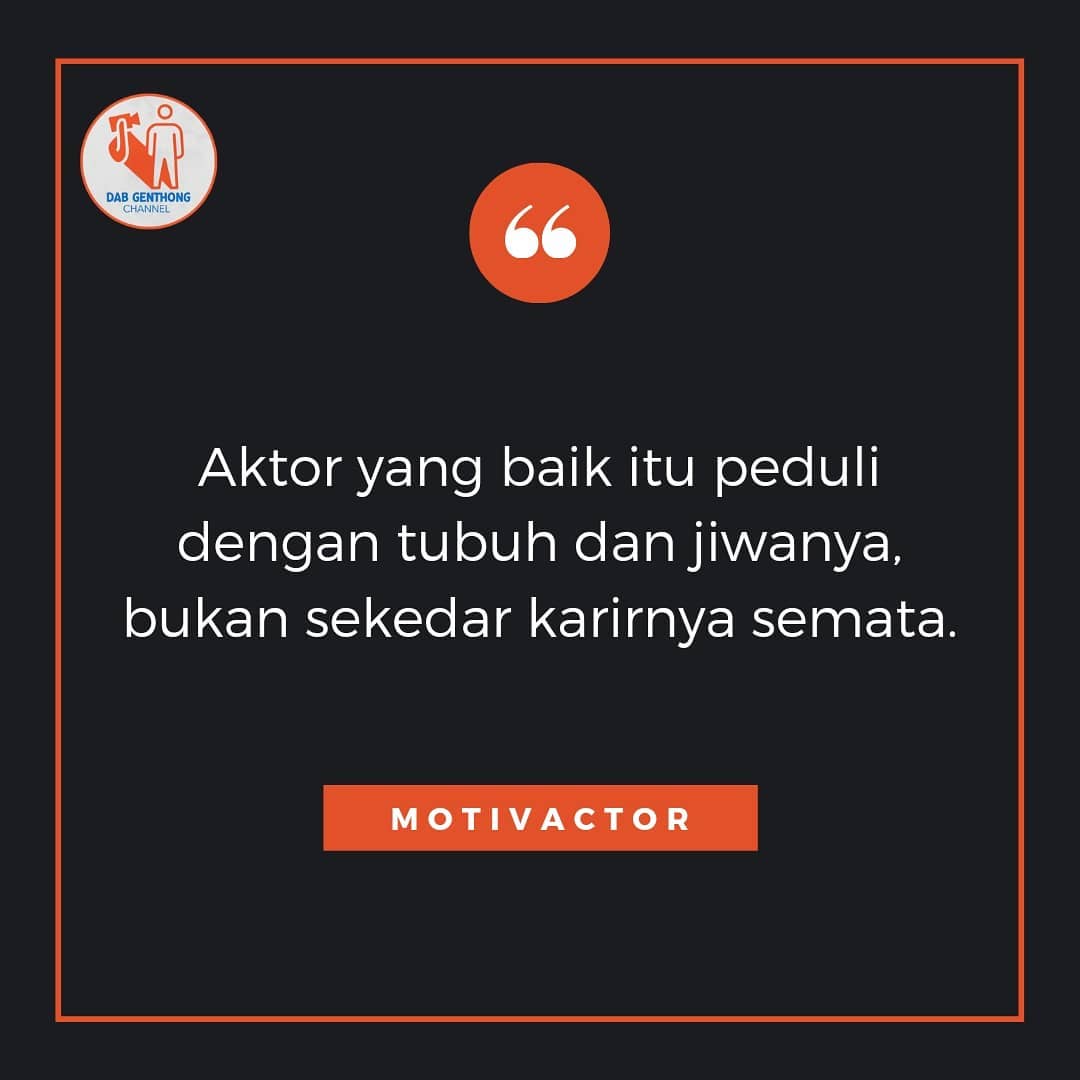 dabgenthong's tweet photo. Pengingat sederhana untuk teman2 yang ingin jadi aktor, yang mulai menjalani karir, ataupun yang sudah establish di keaktoran.
.
#dabgenthong #motivactor #actingcoach #tipsakting #actorslife #aktorindonesia #tipsaktor
๐ธ https://t.co/sU0aBsIFEy via https://t.co/bQcl7R3o2X https://t.co/u1gten7NPL