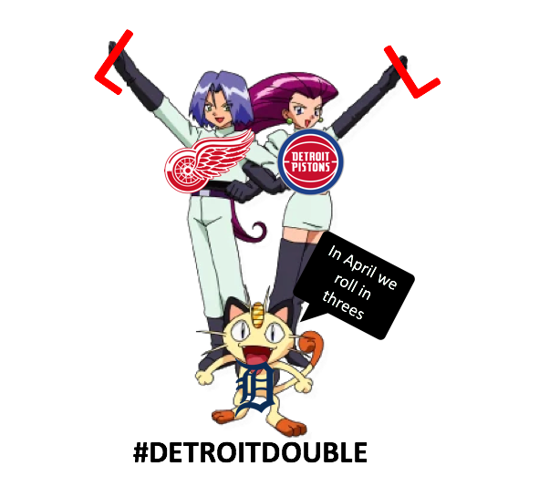 AndreasGikas's tweet photo. Prepare for trouble. Make it #DetroitDouble https://t.co/x0Pju1tstT