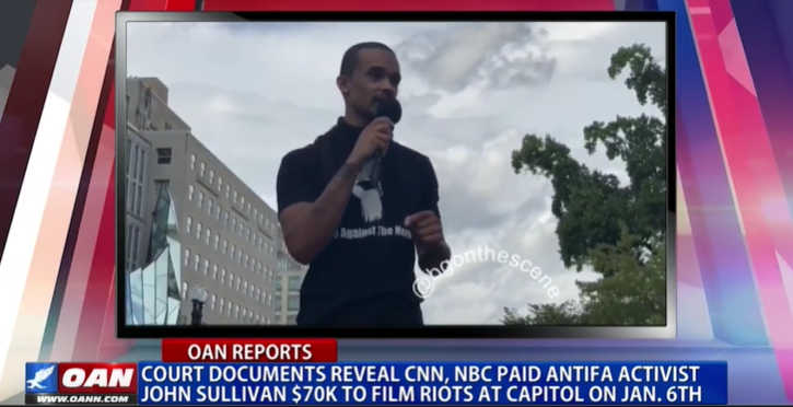 Court documents reveal CNN, NBC paid Antifa activist John Sullivan $70K to film riots at Capitol: <a href="/PearsonSharp/">Pearson Sharp</a> 
rumble.com/vdzz91-court-d… #OANN