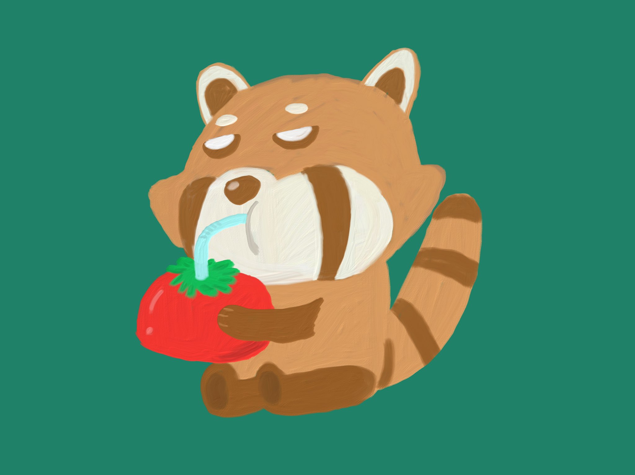Aki かわいい子供 動物イラスト描きます トマトジュースを飲んでいるレッサーパンダ イラスト イラストレーター かわいいイラスト 絵描きさんと繫がりたい イラスト好きな人と繋がりたい みんなで楽しむtwitter展覧会 T Co Plkxe0jnjw