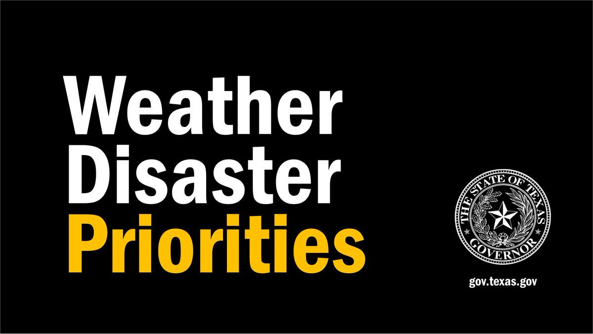 GovAbbottPress's tweet photo. The State is working around the clock to address four immediate winter weather priorities:

1.       Restore power
2.       Support local officials to restore water
3.       Ensure access to food &amp; resources
4.       Get refineries back online

https://t.co/Us9lYpuTfj https://t.co/TLt7T0ZEVd