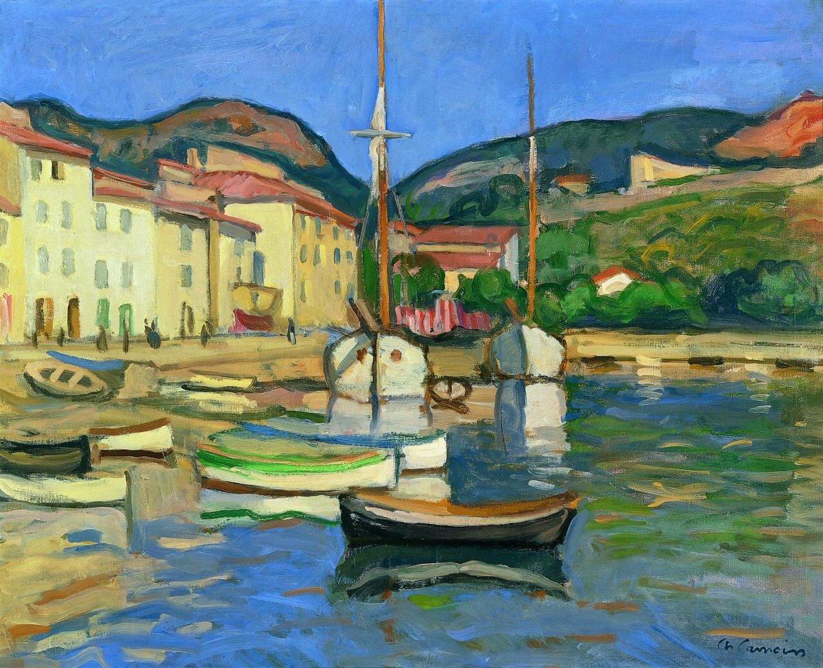 olgatuleninova's tweet image. Harbour of Cassis with Two Tartanes
Charles Camoin
circa 1905