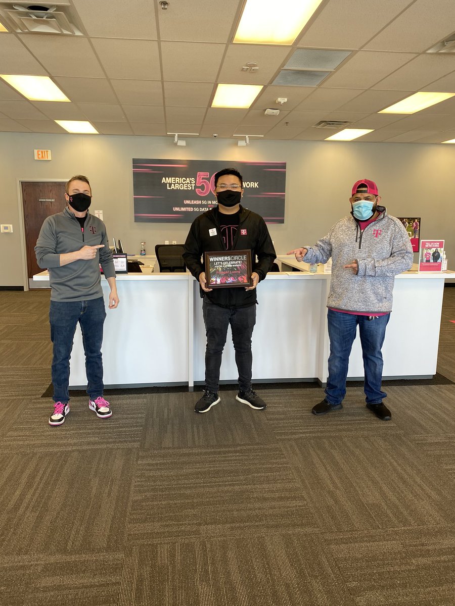 brad_potts's tweet photo. Congrats to my guy @prosperluong for earning Q4 Winner’s Circle! Way to stand out in a BIG way!! @TMobile Twitter show some love! #DFWSWAT @erinkorski @cjgreentx https://t.co/YzrZAYzply