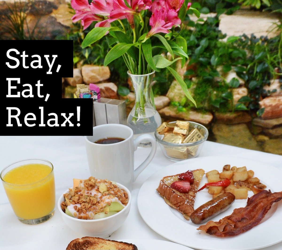 WCSHotels's tweet photo. With our new Bed and Breakfast Package you'll enjoy our luxury accommodations then wake up in the morning to enjoy our full breakfast buffet! Package includes Breakfast Buffet for 2 adults; see more details and book your reservation at https://t.co/H25jKkmpxp…/bed-and-breakfast https://t.co/ynBPiXp5Ss
