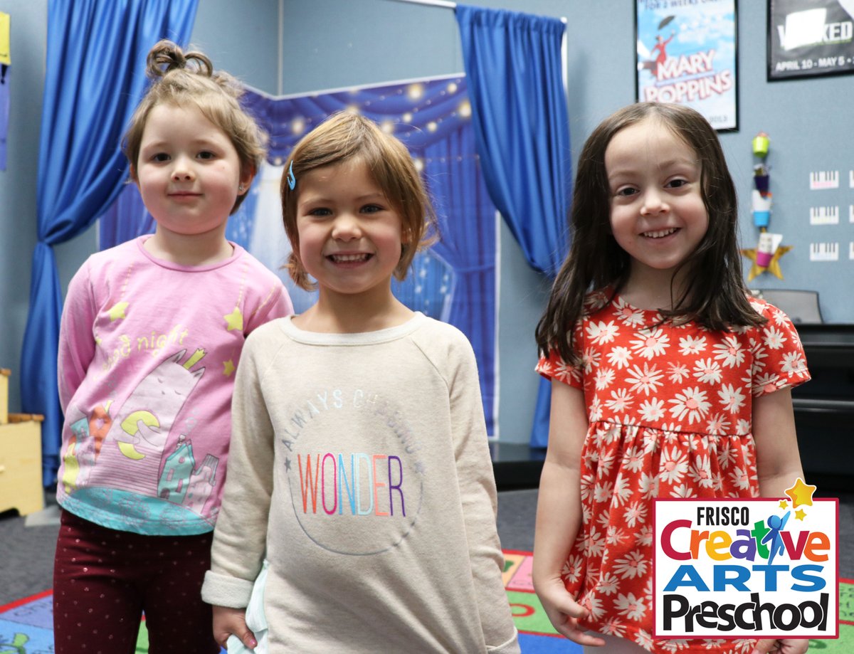FriscoCAP's tweet photo. PRIVATE PRESCHOOL: Come join us for “Stars, Sound, and Broadway” in our Musical Theatre class! Singing,  playing instruments, gaining basic knowledge of theatre production, and receiving exercise through dance and movement! https://t.co/eDF8B3kNC2