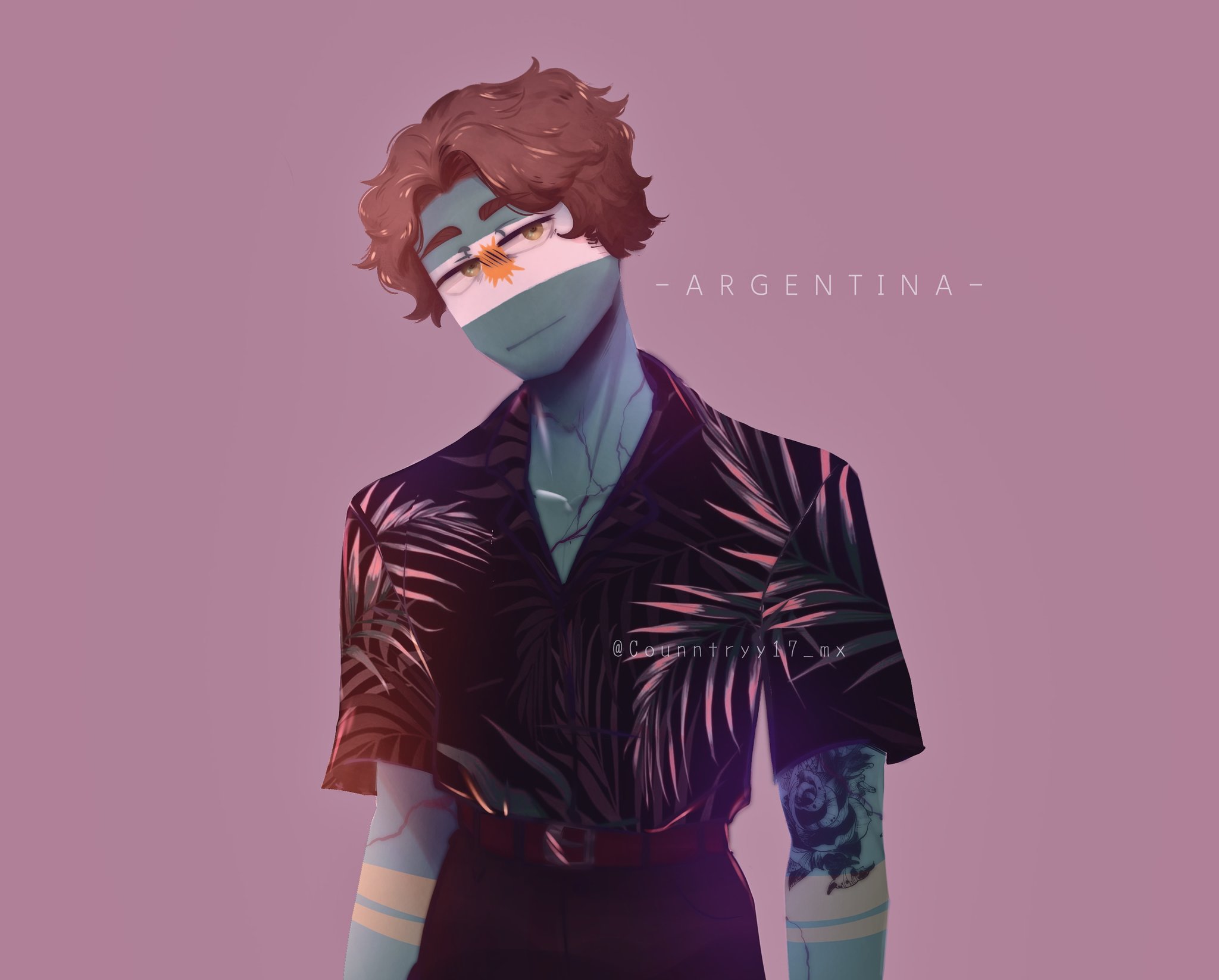 Metztli_MX  ✨OPEN COMMISSION ✨ on X: Argentina- #countryhumans