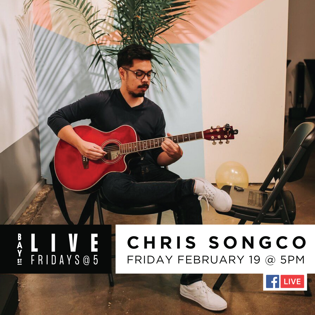This week's Live @ 5 performance is with Chris (Songco). Enjoy watching him freestyle rap and maybe even creating new songs on the spot.
Catch him live @ 5 tonight! 
facebook.com/BayStreetEmery…